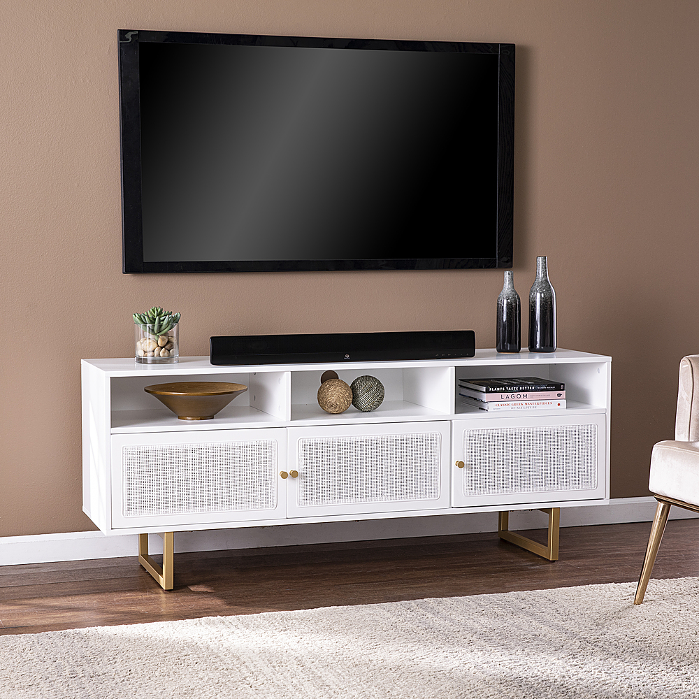 White gold media console Clearance